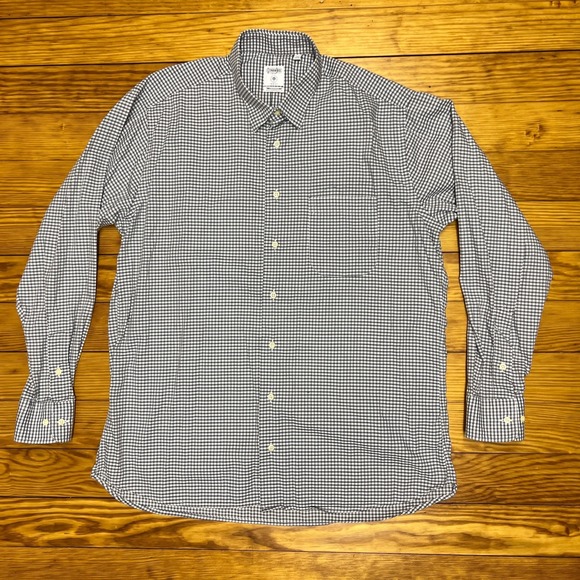 Gitman Bros. Other - Gitman Bros Shirt Large Check Trim Fit Stretch Wingspan Allen Edmonds 16.5